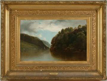 David Johnson (American, 1827-1908) "A Hudson River Reminiscence" 